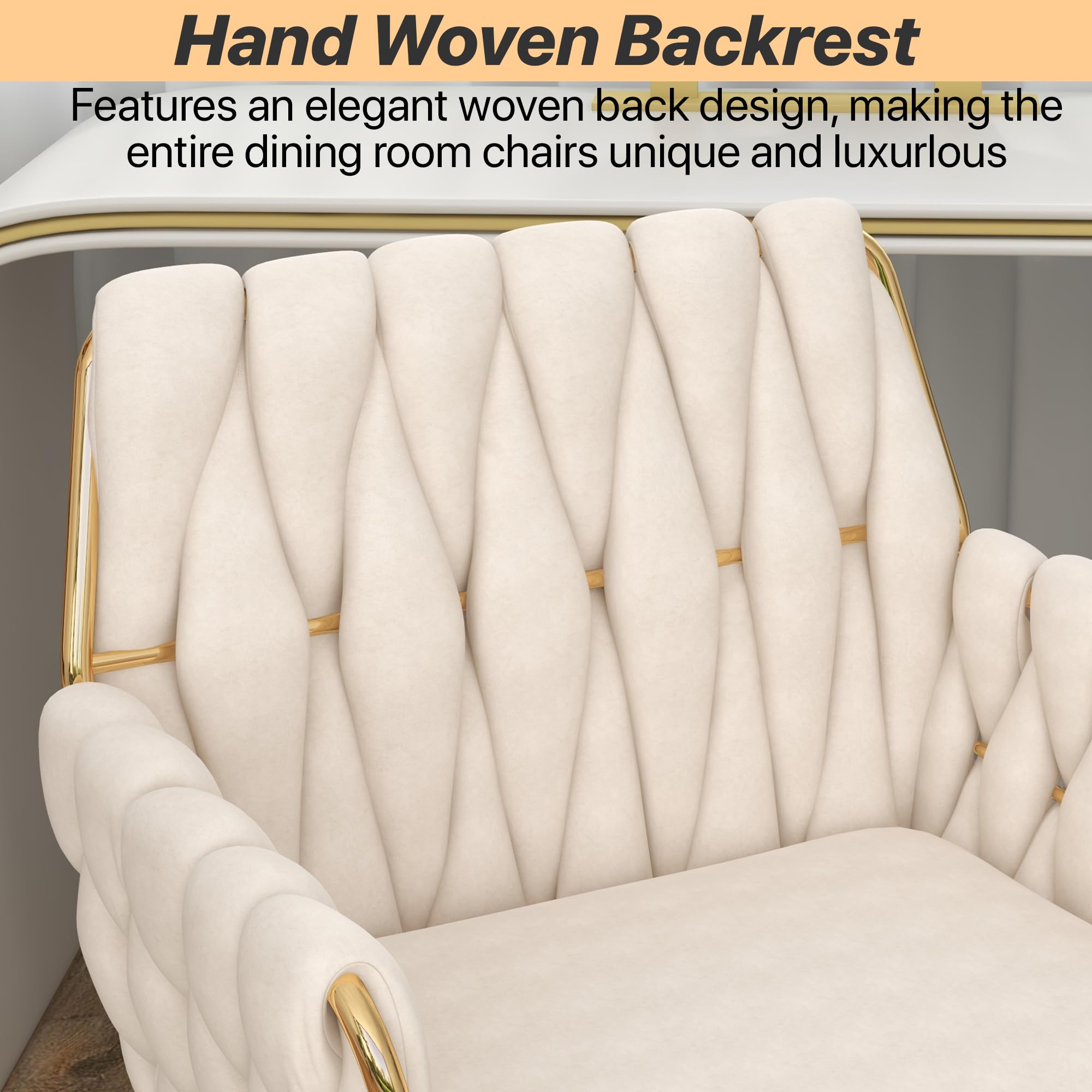 Amazon.com: Gentlemoods Velvet Home Office Chair, Modern Height